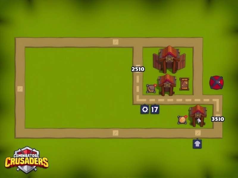 In-Game Map of Coimbatore City Coimbatore Crusaders Game Map